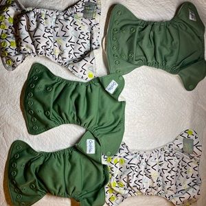 5 GroVia Newborn AIO Diapers
